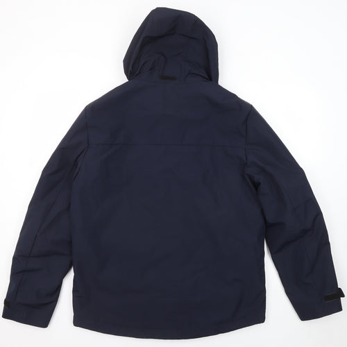 Marks and Spencer Mens Blue Windbreaker Jacket Size M Zip