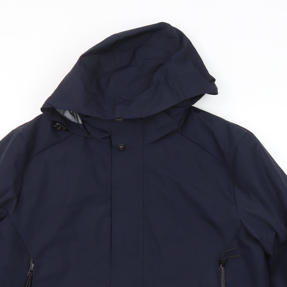 Marks and Spencer Mens Blue Windbreaker Jacket Size M Zip
