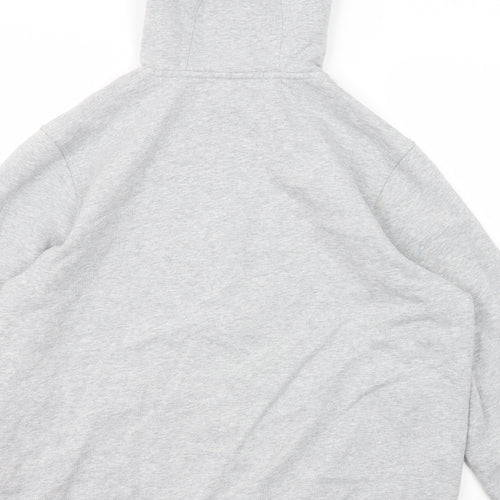 Lacoste Mens Grey Cotton Full Zip Hoodie Size XL