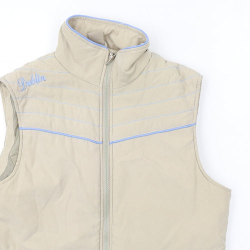Dublin Womens Beige Gilet Jacket Size L Zip