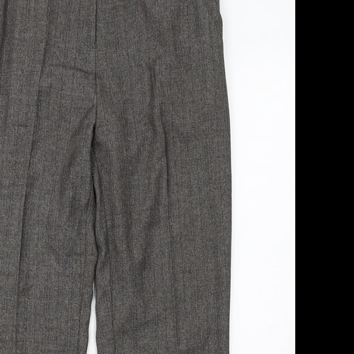 Anna Rose Womens Grey Polyester Dress Pants Trousers Size 16 Regular Zip