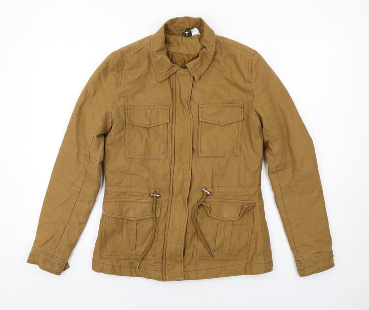 H&M Womens Brown Jacket Size 8 Zip
