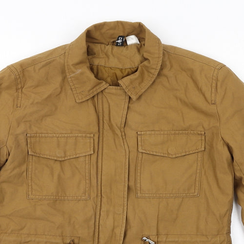 H&M Womens Brown Jacket Size 8 Zip