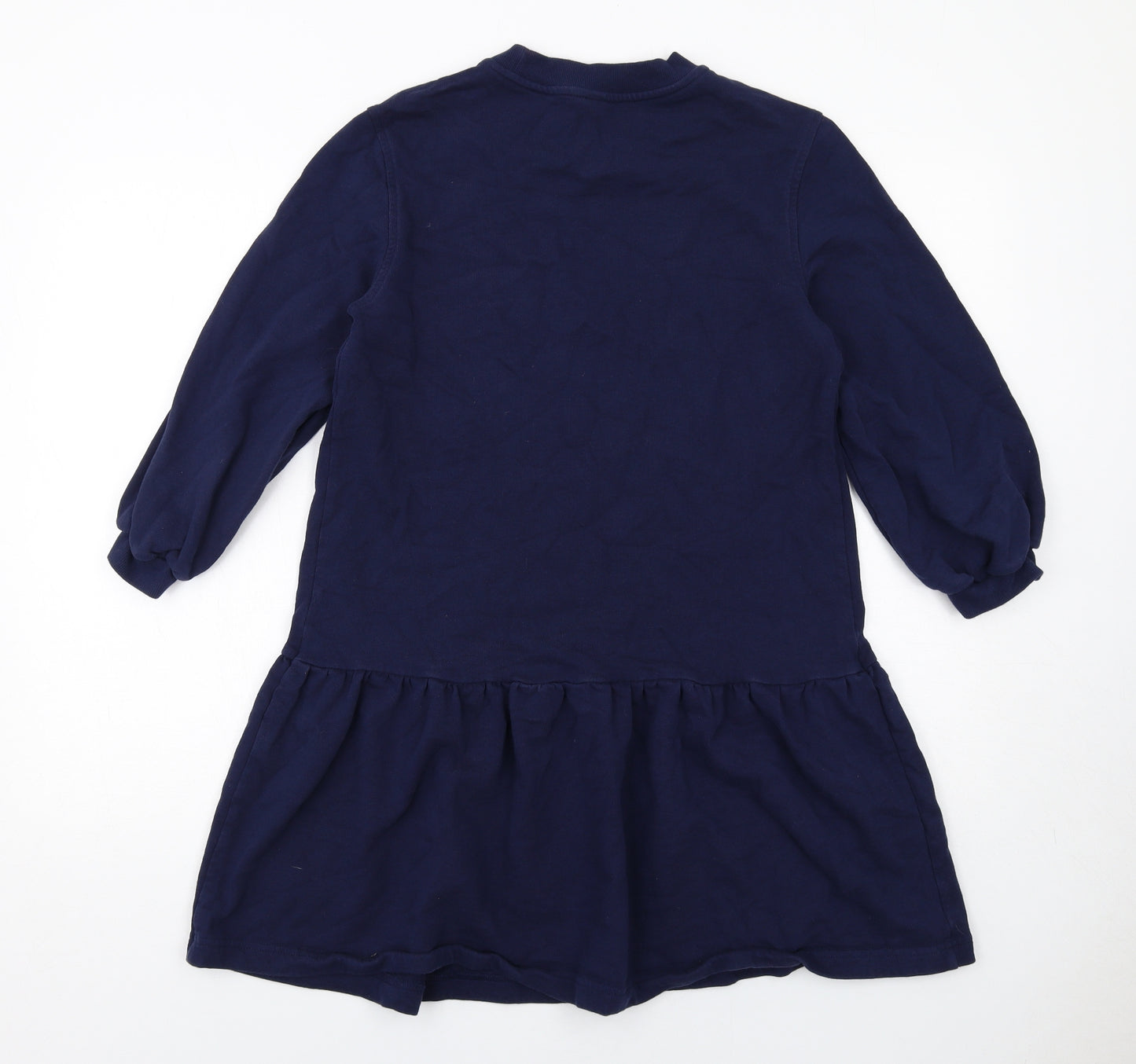 & Other Stories Womens Blue Cotton Jumper Dress Size XS Crew Neck Pullover