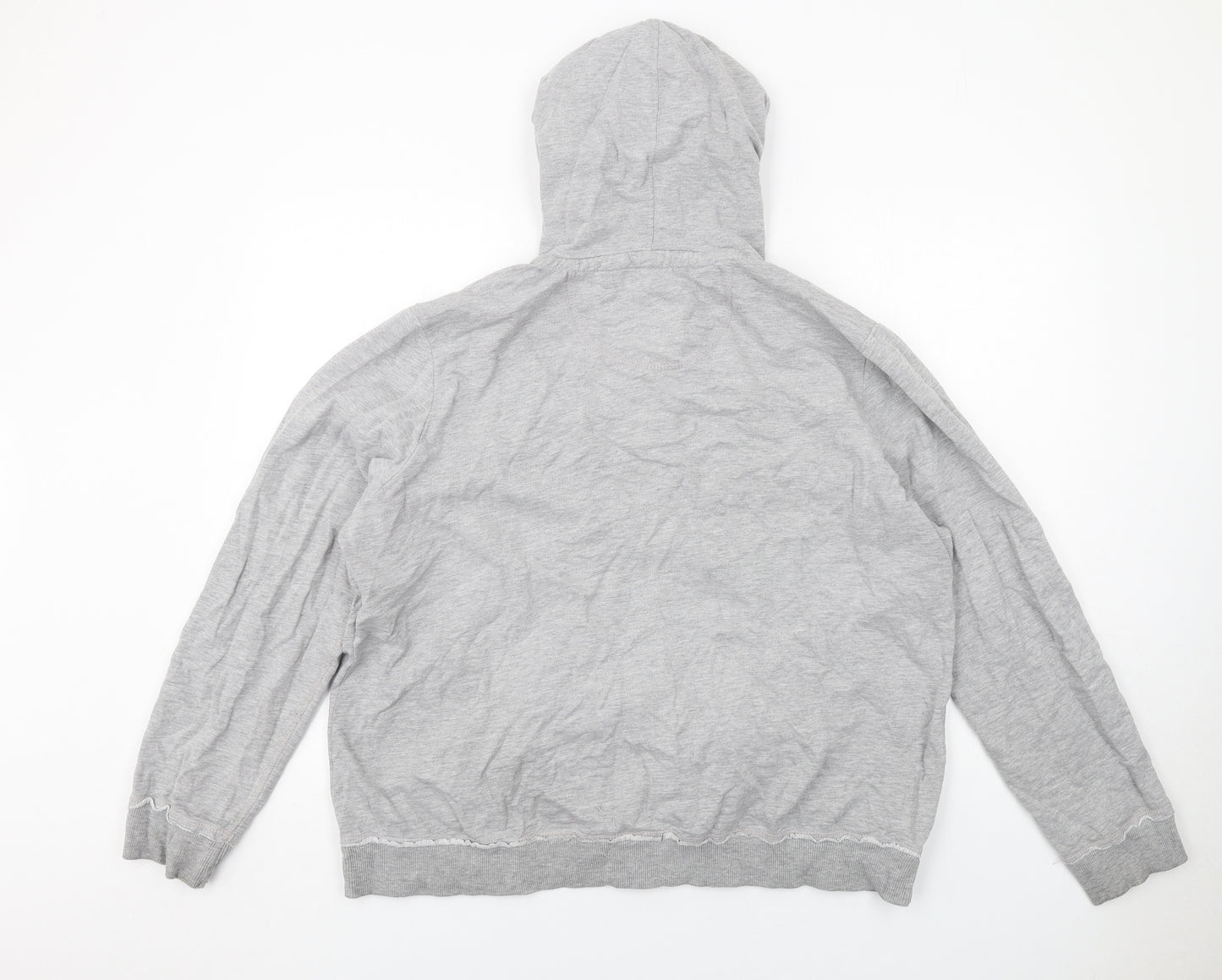 South Womens Grey Cotton Full Zip Hoodie Size 22 Zip
