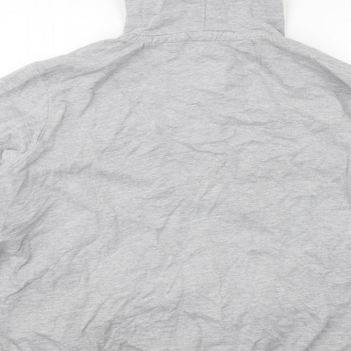 South Womens Grey Cotton Full Zip Hoodie Size 22 Zip