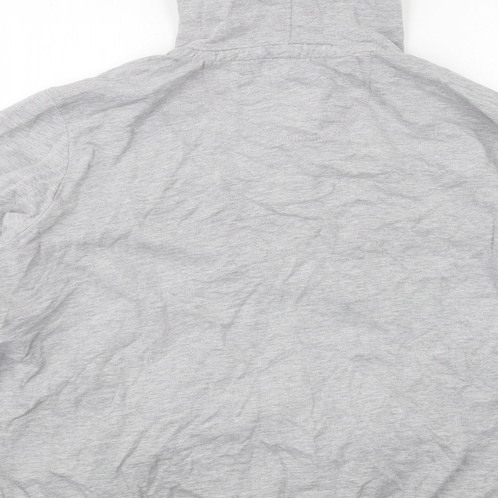 South Womens Grey Cotton Full Zip Hoodie Size 22 Zip