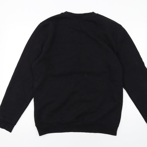 Boohoo Mens Black Cotton Pullover Sweatshirt Size M