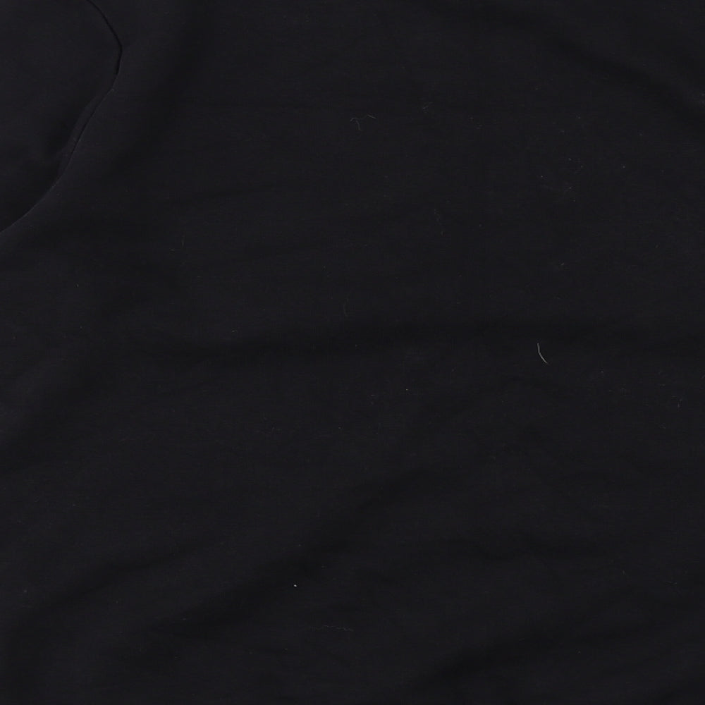 Boohoo Mens Black Cotton Pullover Sweatshirt Size M