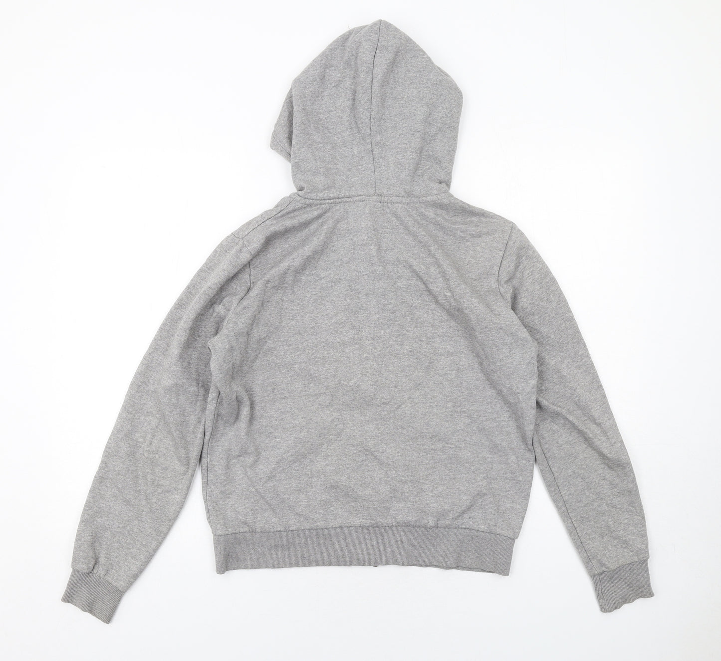 H&M Womens Grey Cotton Full Zip Hoodie Size M Zip