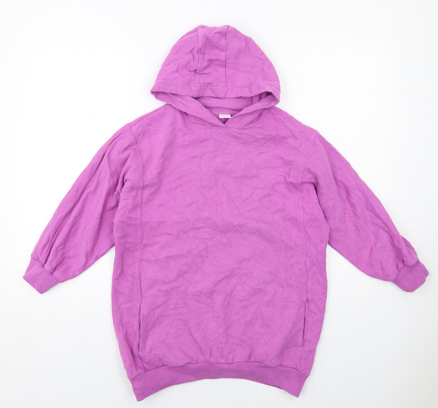 NEXT Girls Purple Cotton Pullover Hoodie Size 9 Years Pullover