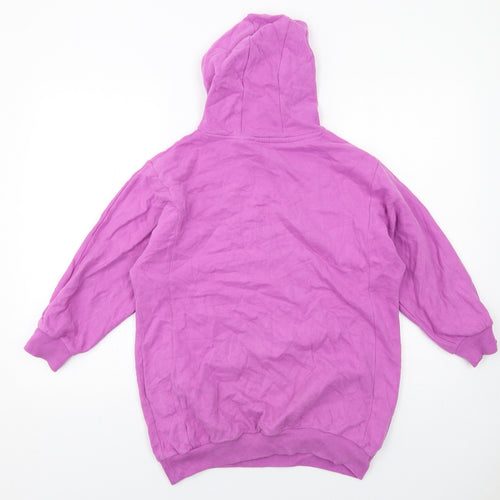 NEXT Girls Purple Cotton Pullover Hoodie Size 9 Years Pullover