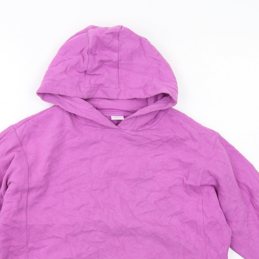 NEXT Girls Purple Cotton Pullover Hoodie Size 9 Years Pullover