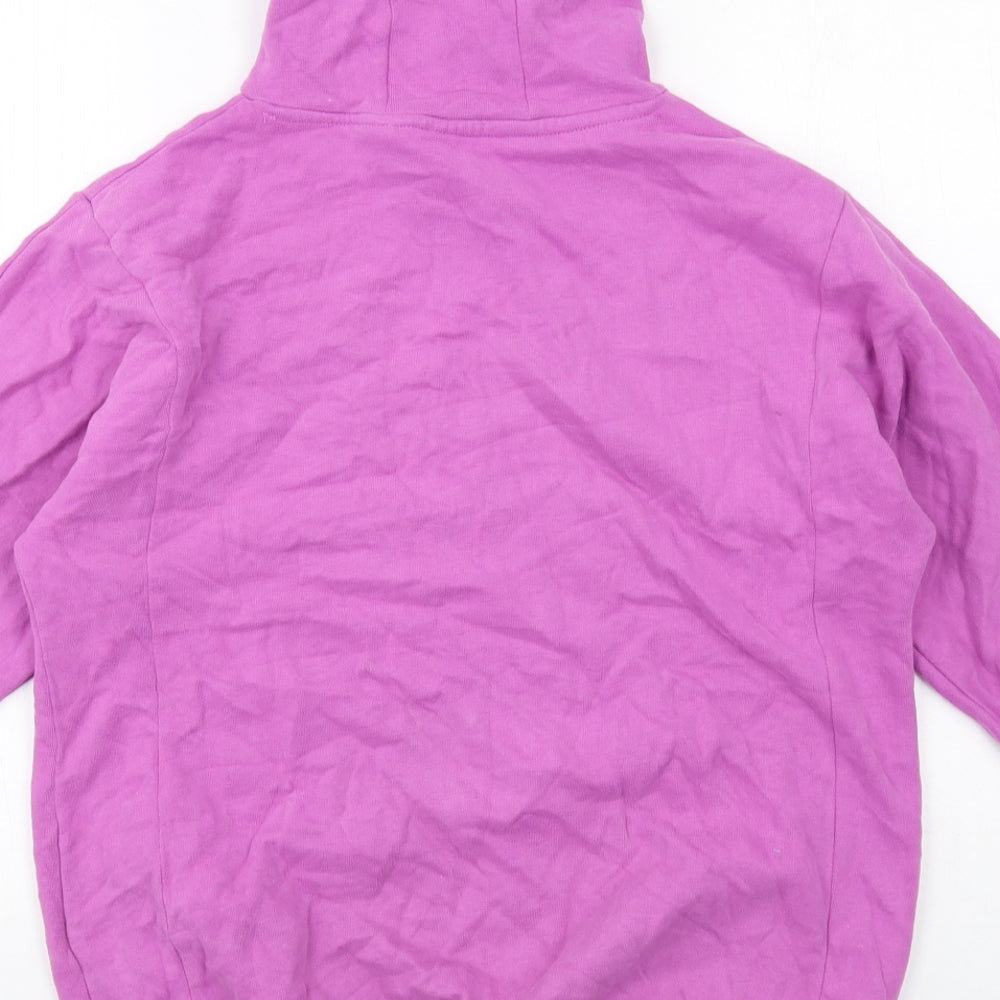 NEXT Girls Purple Cotton Pullover Hoodie Size 9 Years Pullover
