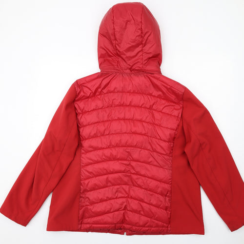 Cleo Womens Red Jacket Size 2XL Zip