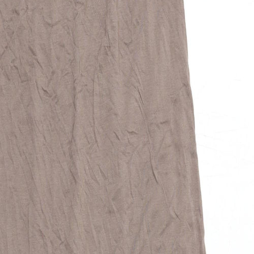 NEXT Womens Brown Viscose Tank Dress Size 16 V-Neck Pullover