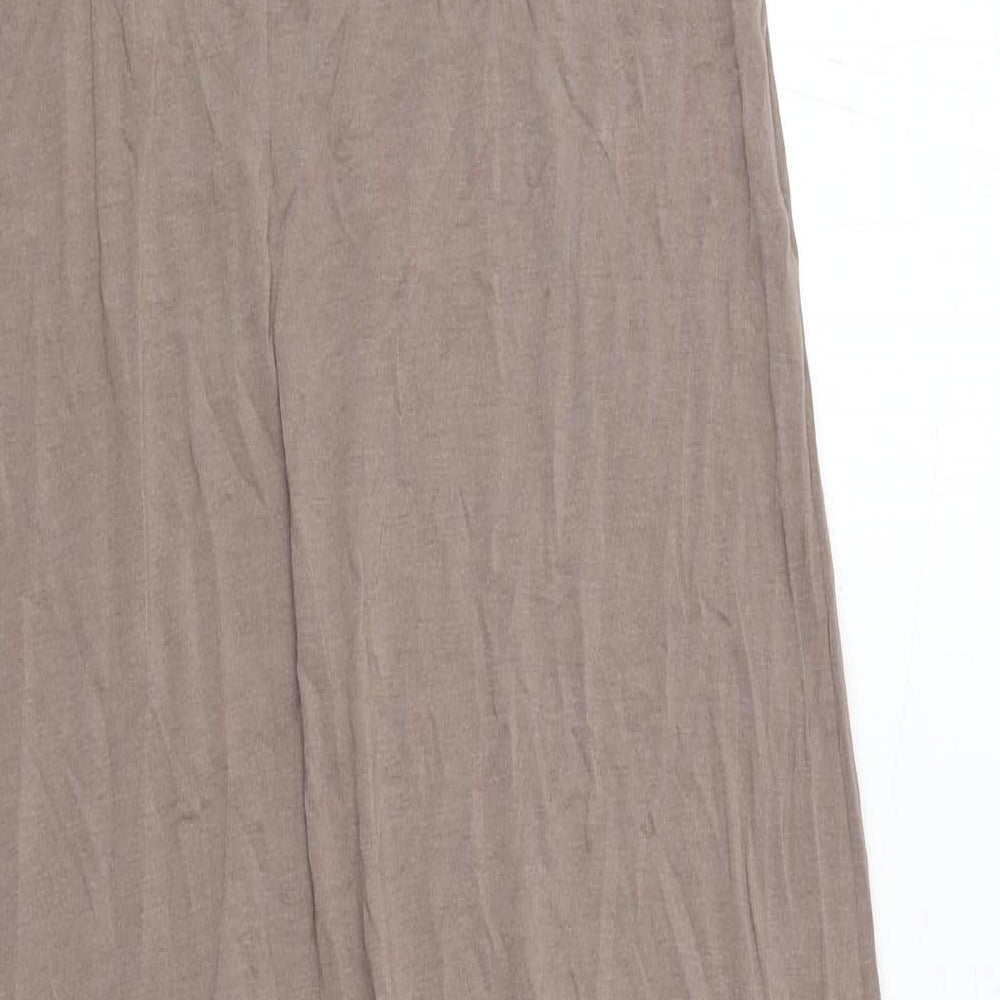 NEXT Womens Brown Viscose Tank Dress Size 16 V-Neck Pullover