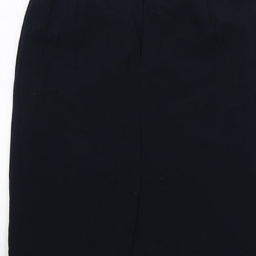 Klass Womens Blue Viscose Straight & Pencil Skirt Size 12 Zip