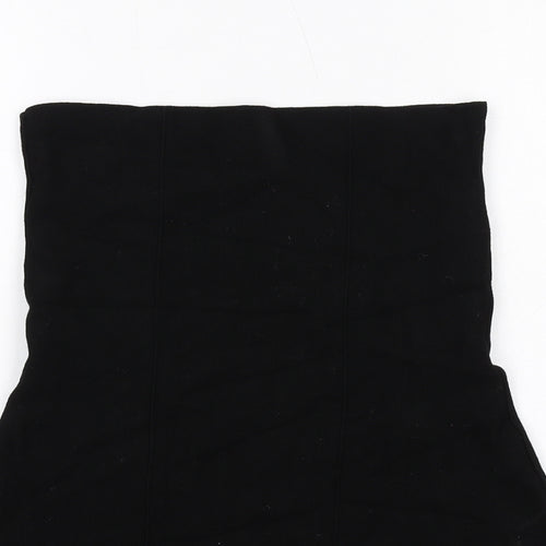 Zara Womens Black Viscose Mini Size L Off the Shoulder Pullover