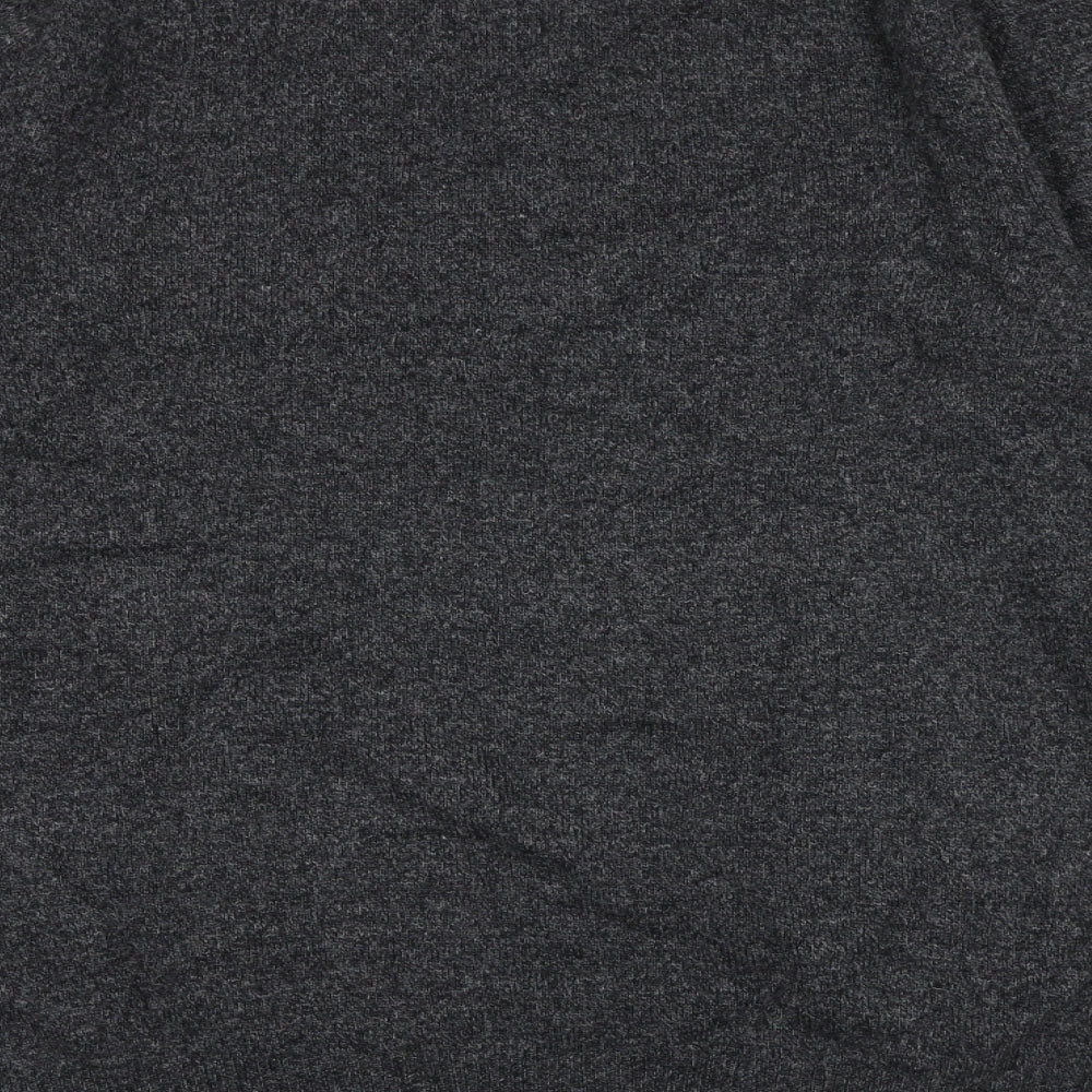 Marks and Spencer Mens Grey Round Neck Wool Pullover Jumper Size M Long Sleeve