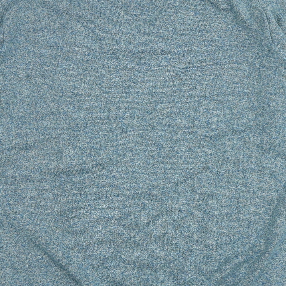 Morley Mens Blue V-Neck Cotton Pullover Jumper Size XL Long Sleeve