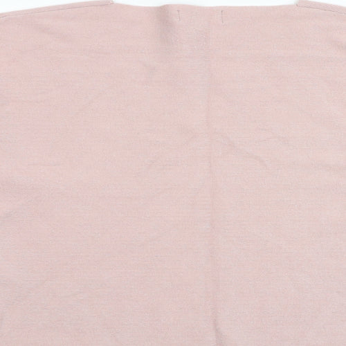 Apricot Womens Pink Round Neck Viscose Pullover Jumper Size 8