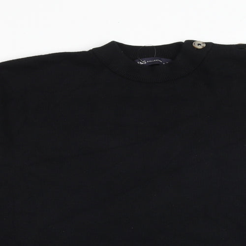 Marks and Spencer Womens Black Round Neck Viscose Pullover Jumper Size M