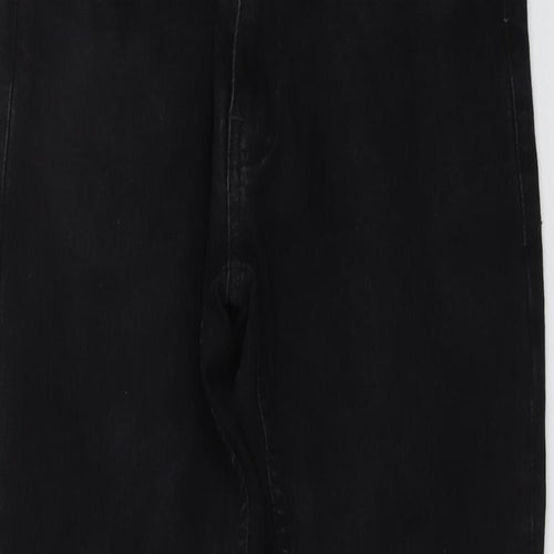Zara Mens Black Cotton Skinny Jeans Size 32 in L32 in Regular Button