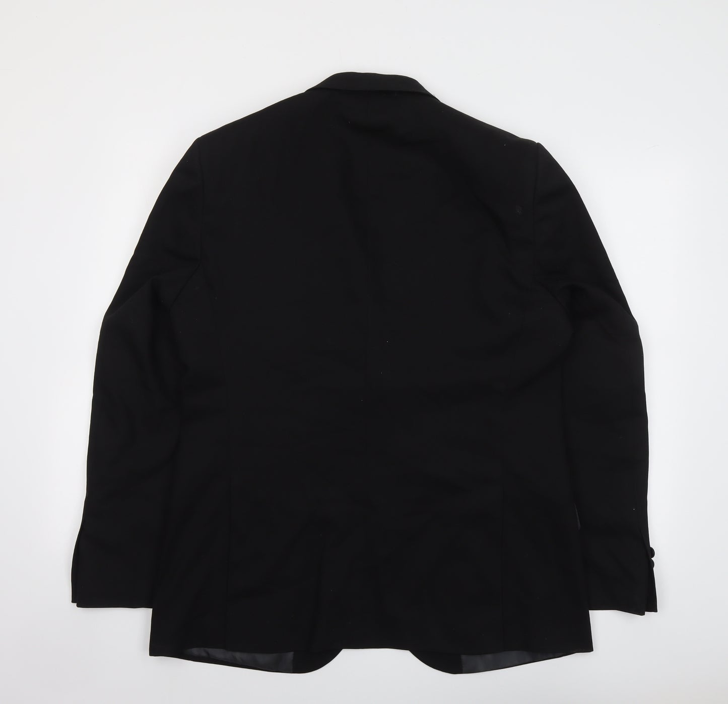Marks and Spencer Mens Black Wool Jacket Suit Jacket Size 40 Regular