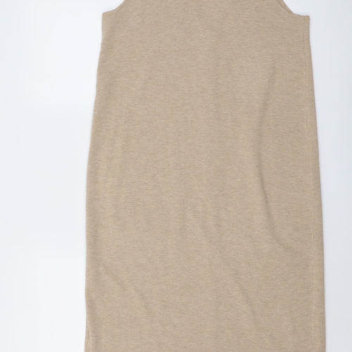 Lindex Womens Beige V-Neck Polyester Cardigan Jumper Size XS