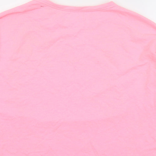 Pull&Bear Womens Pink Cotton Pullover Sweatshirt Size S Pullover