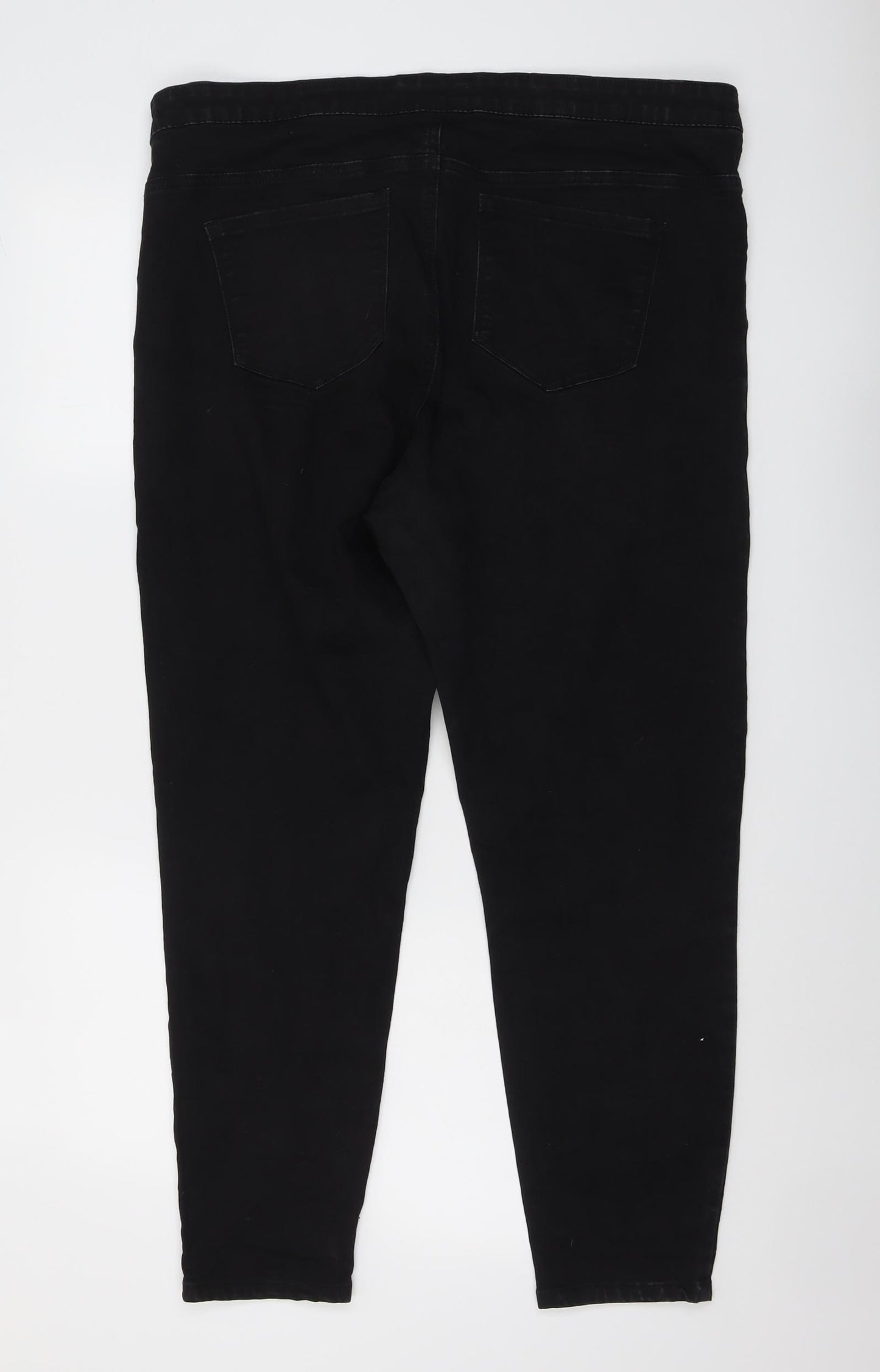 Denim & Co. Womens Black Cotton Jegging Jeans Size 20 L27 in Regular Button