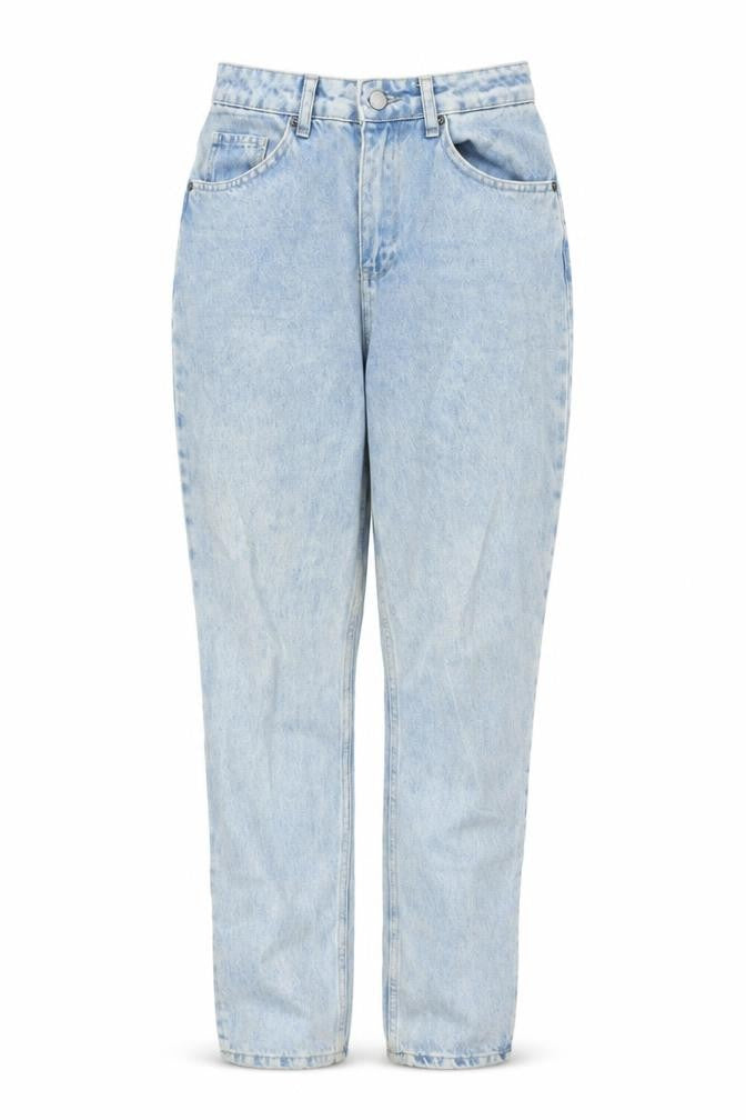Nasty Gal Womens Blue Cotton Straight Jeans Size 6 L29 in Regular Button