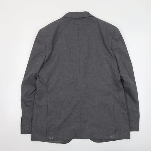 Marks and Spencer Mens Grey Polyester Jacket Suit Jacket Size 42 Regular
