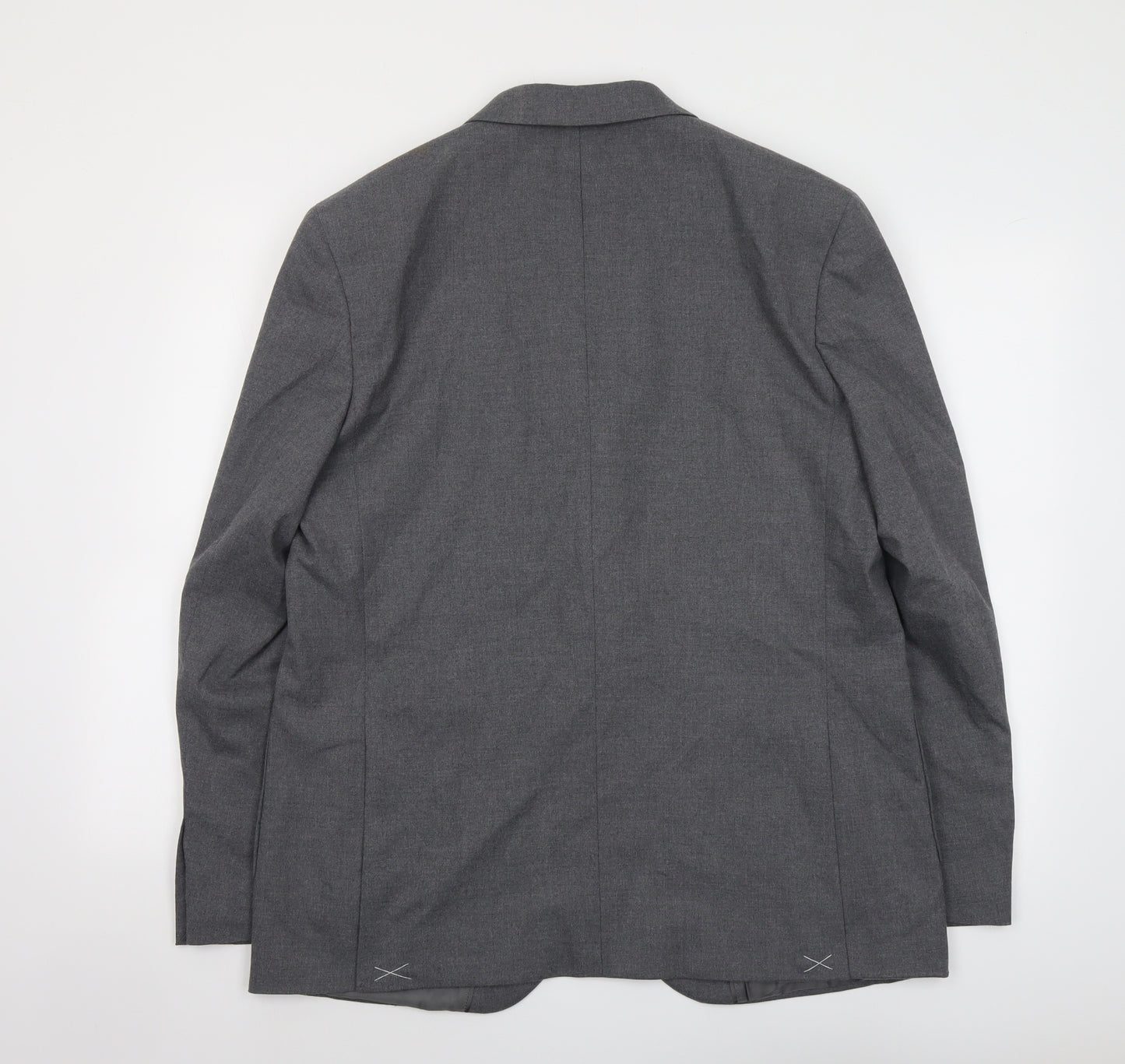 Marks and Spencer Mens Grey Polyester Jacket Suit Jacket Size 42 Regular