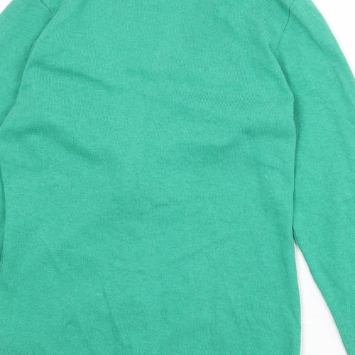 Oli Womens Green V-Neck Acrylic Cardigan Jumper Size 14