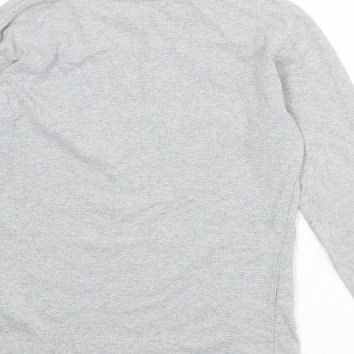 Gap Boys Grey 100% Cotton Basic T-Shirt Size 8-9 Years Round Neck Pullover