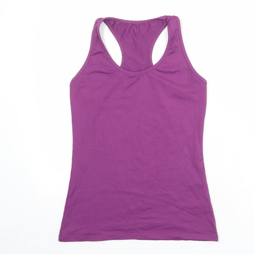 Denchi Womens Purple Polyester Pullover Tank Size S Scoop Neck Pullover