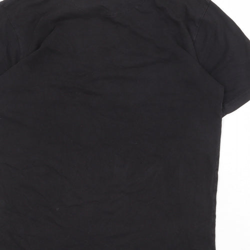 Jameson Carter Mens Black Cotton T-Shirt Size S Round Neck