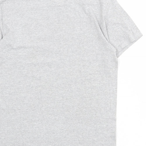 Huddersfield Town A.F.C. Mens Grey Cotton T-Shirt Size S Round Neck