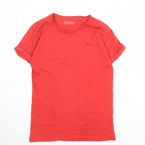 NEXT Mens Red Cotton T-Shirt Size XS Round Neck