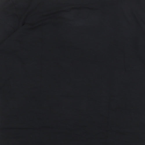 Marks and Spencer Mens Black Acrylic T-Shirt Size M Round Neck