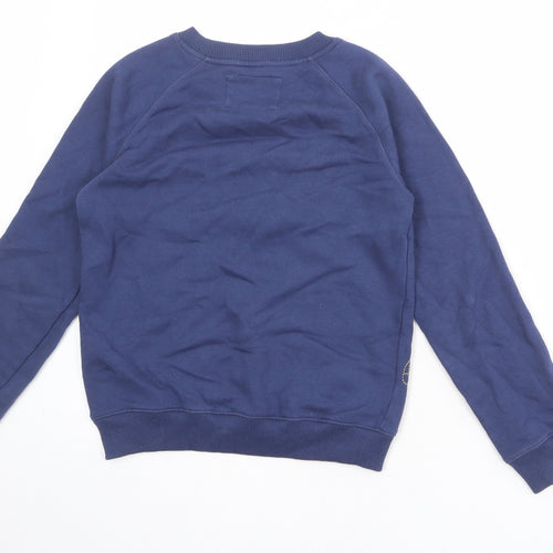 Johnnie B Boys Blue Geometric Cotton Pullover Sweatshirt Size 11-12 Years Pullover