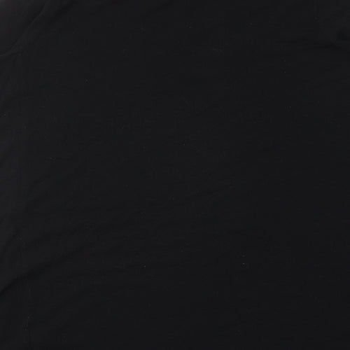 Topshop Womens Black Acrylic A-Line Size 10 Round Neck Pullover