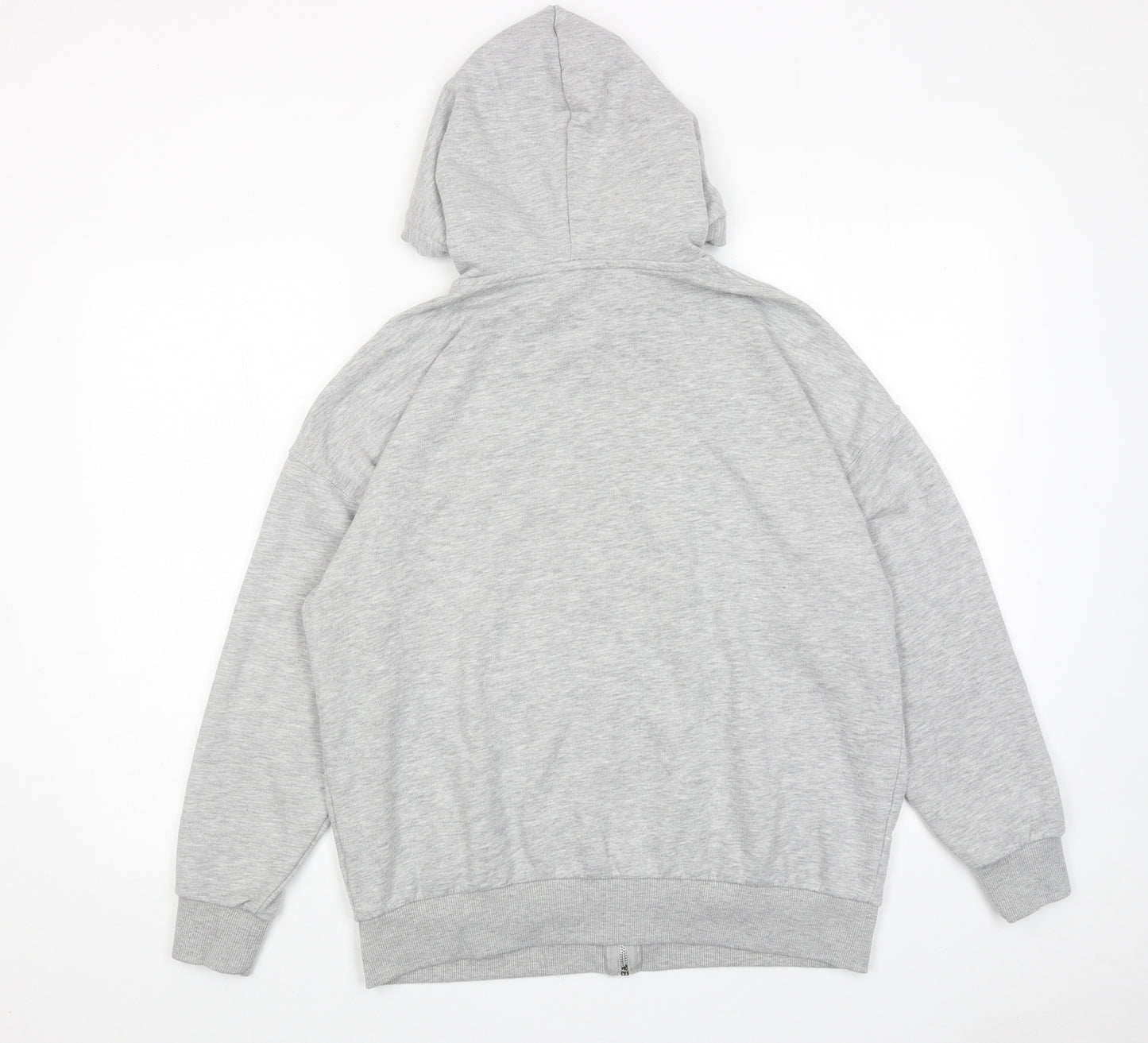 The Jogg Concept Womens Grey Cotton Full Zip Hoodie Size S Zip