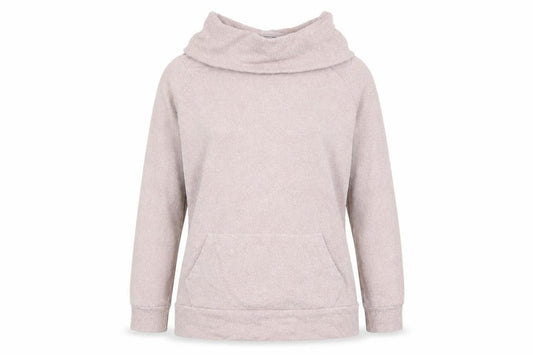 Front view of Next women’s pink cotton pullover sweatshirt, size UK 12, pullover