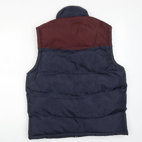 55Soul Mens Blue Gilet Jacket Size M Zip