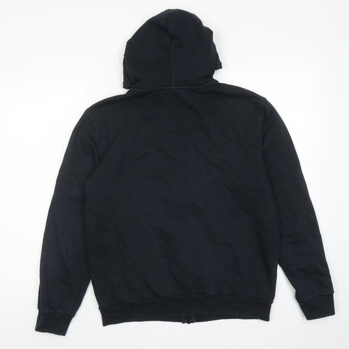 PUMA Mens Black Cotton Full Zip Hoodie Size S