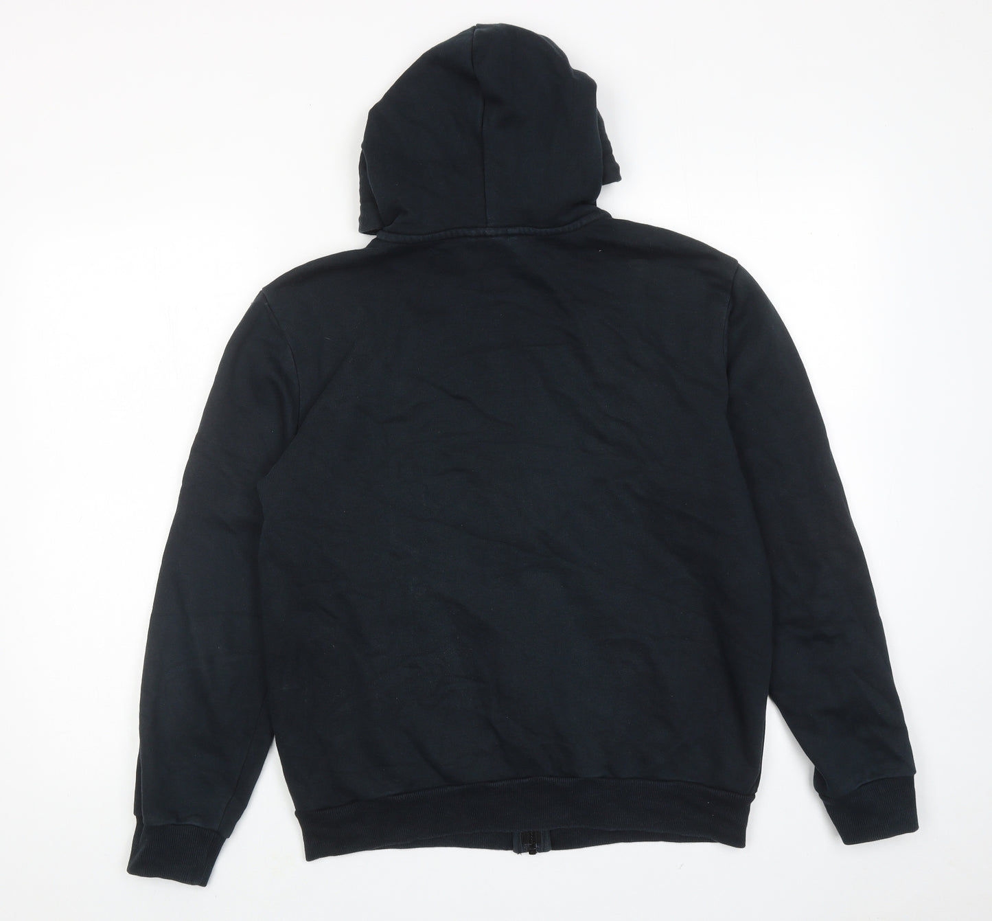 PUMA Mens Black Cotton Full Zip Hoodie Size S