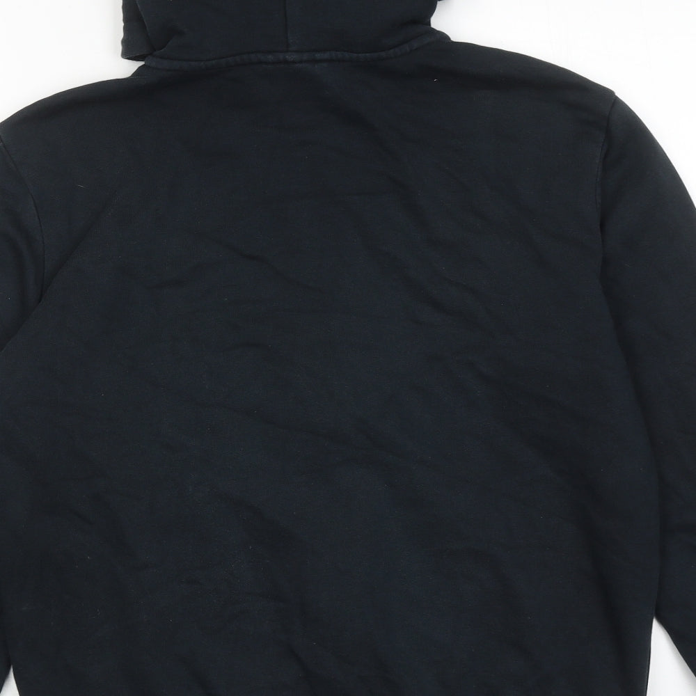 PUMA Mens Black Cotton Full Zip Hoodie Size S